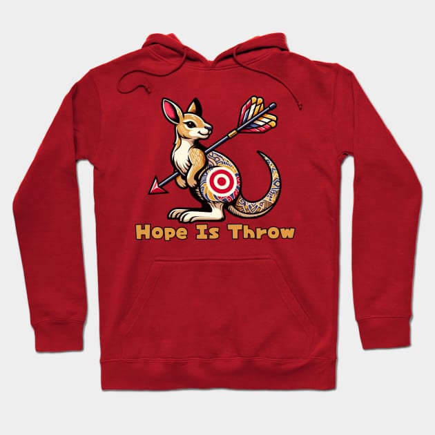 Darts kangaroo Hoodie by Japanese Fever